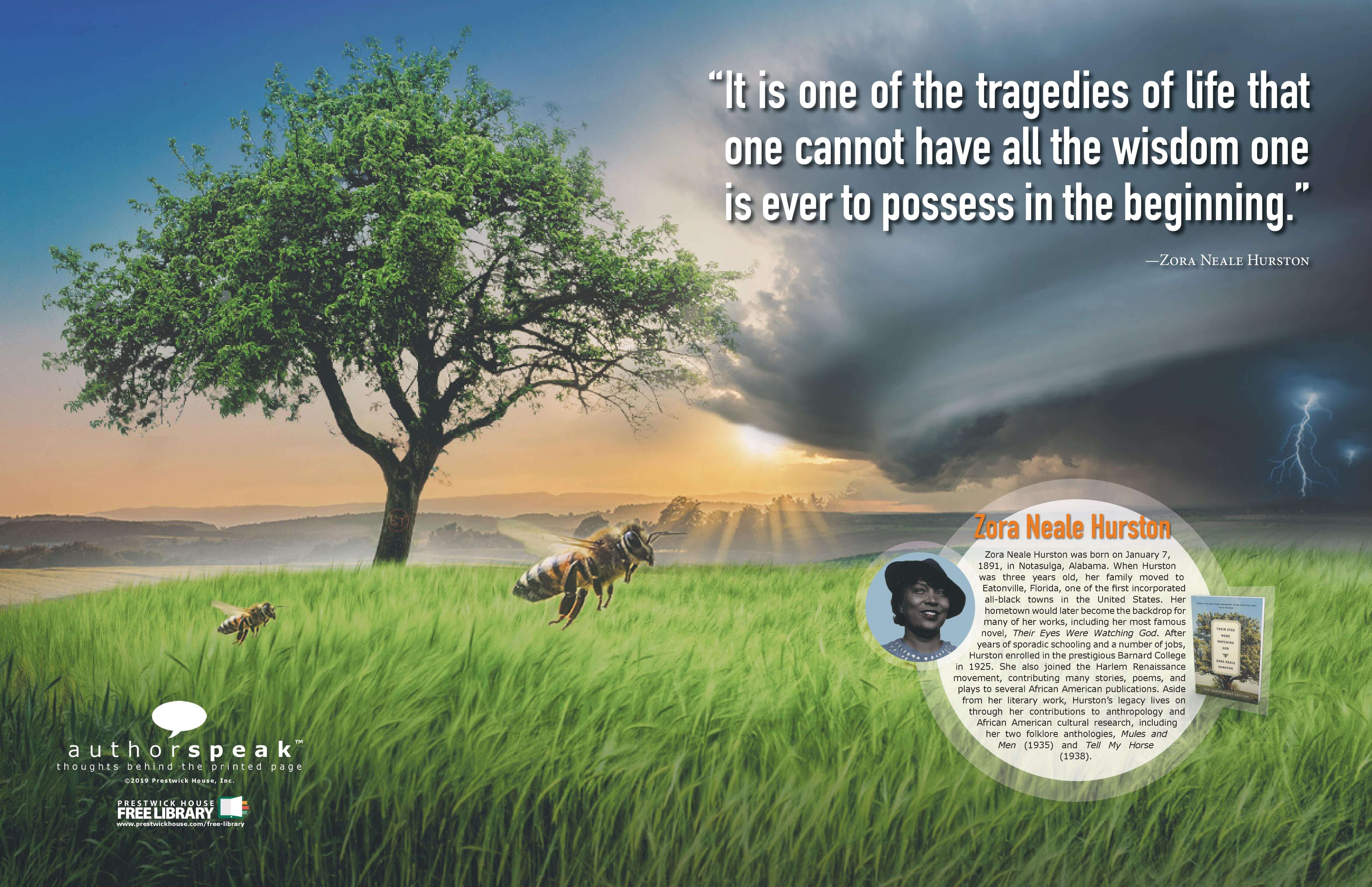 Zora Neale Hurston Free Poster Prestwick House